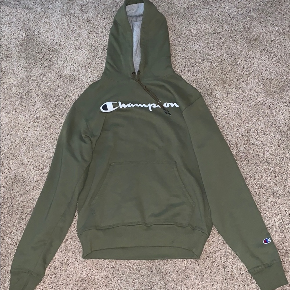 champion logo sweatshirt mens